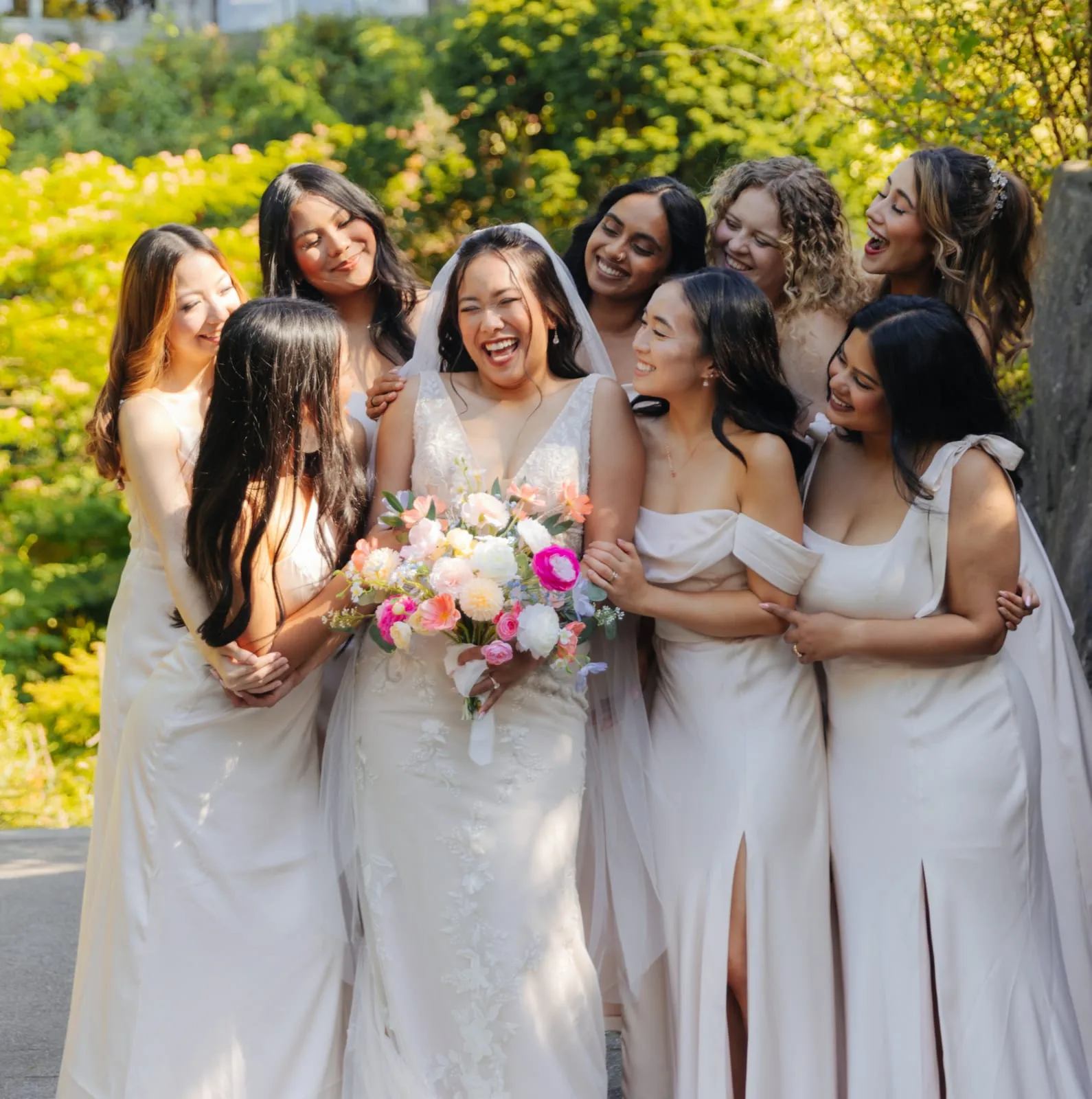 Bridal party makeup by Bee Beauty Cosmetics