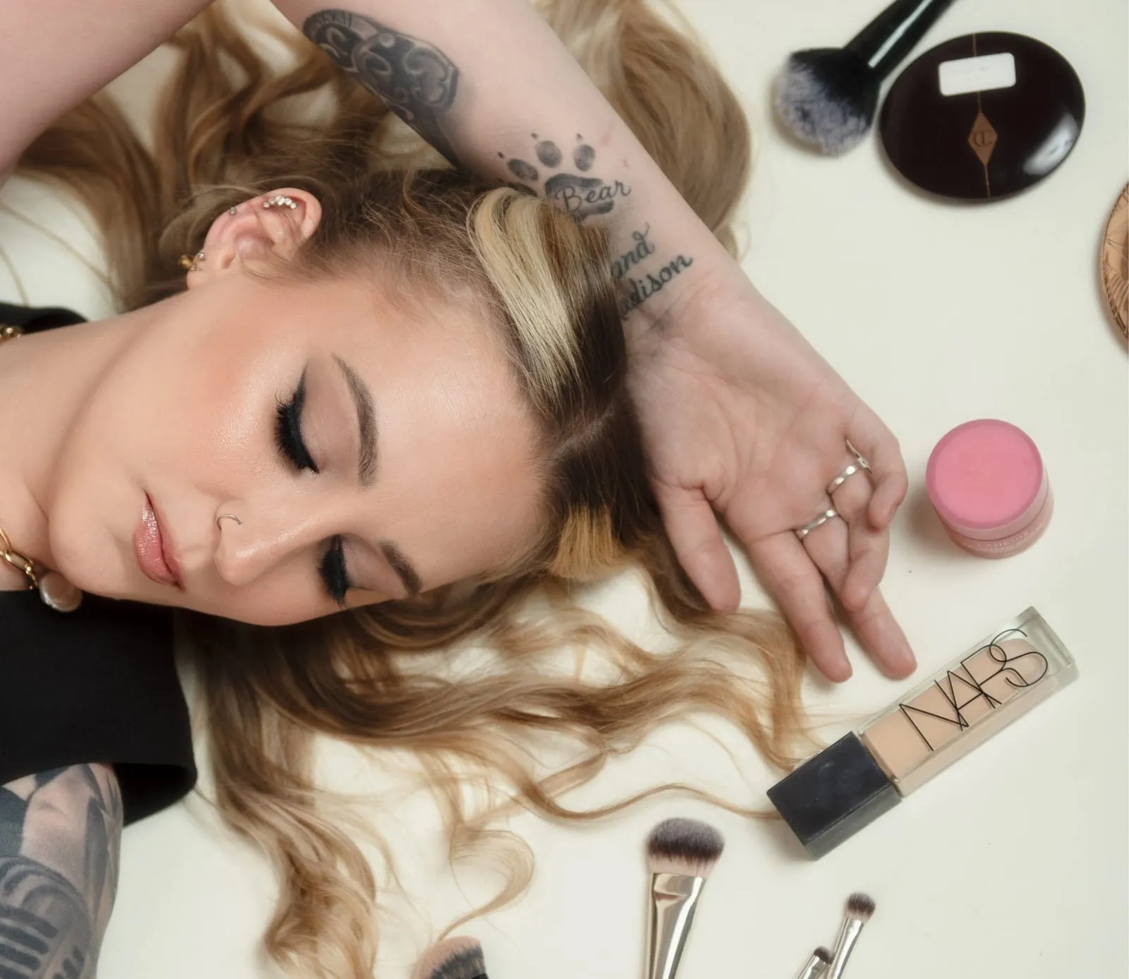 Editorial photoshoot makeup by Bee Beauty Cosmetics